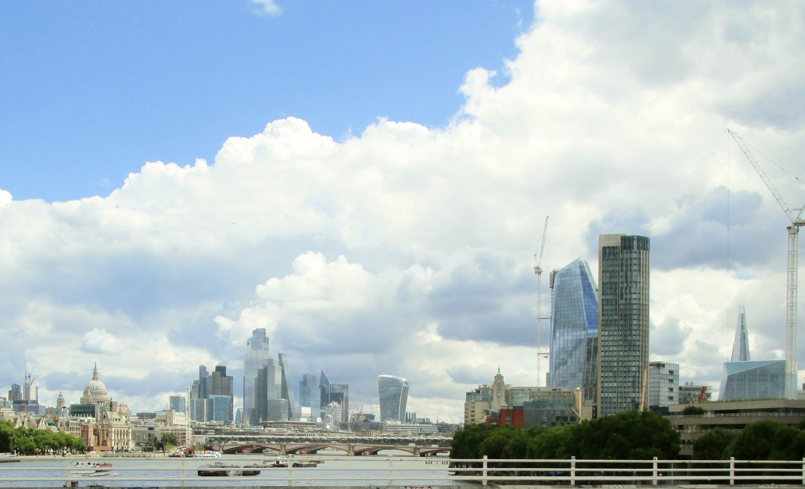 London skyline from Waterloo Bridge