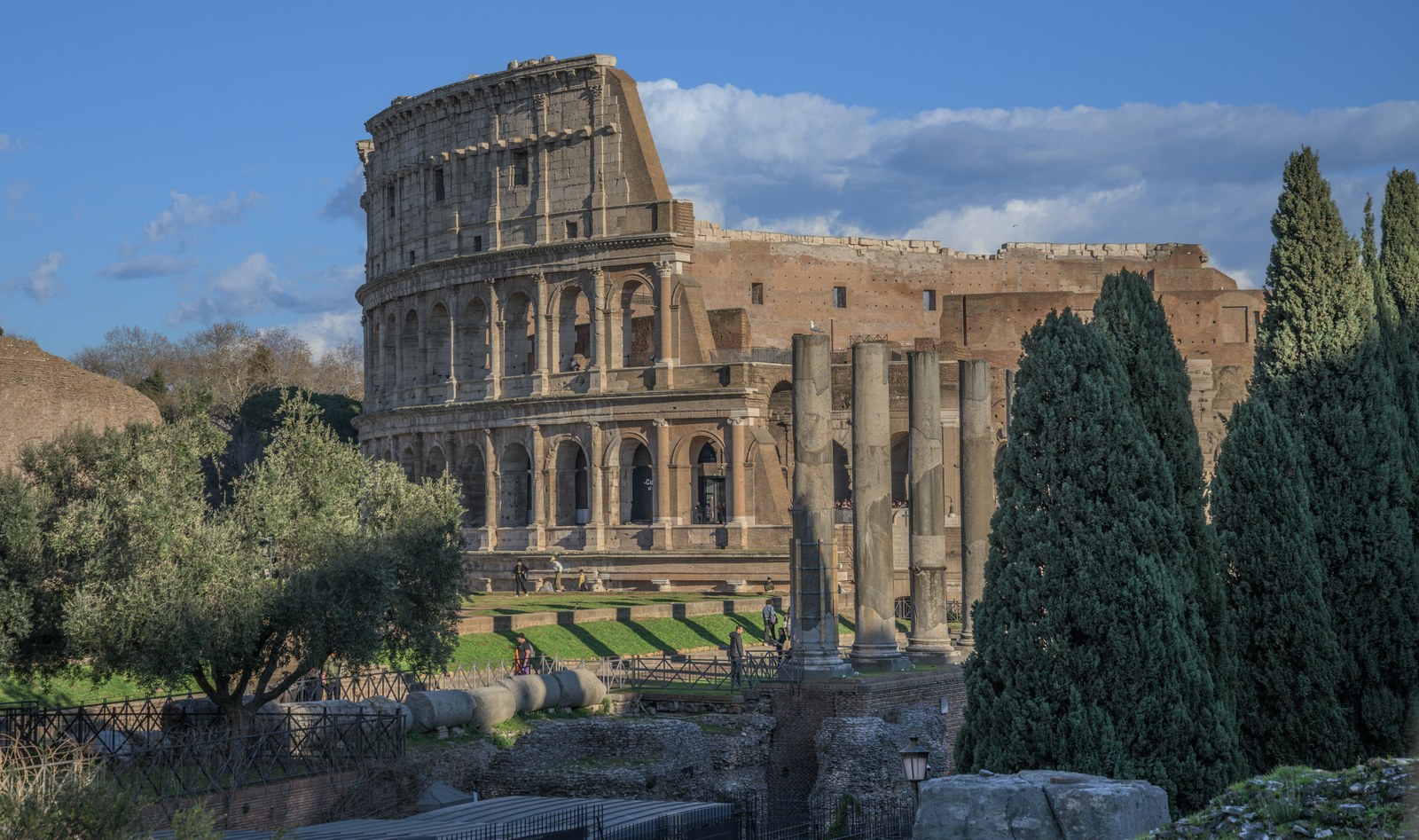 The Colosseum and Roman Forum, Rome, Italy